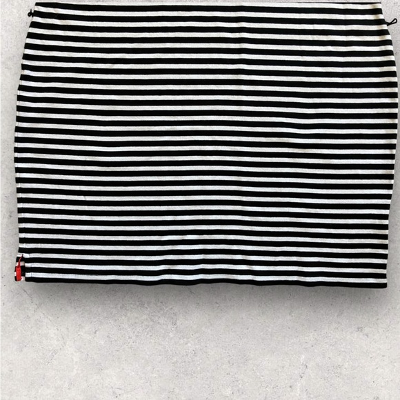 Ralph Lauren LRL Dress Women's 2X Black White Stripe 100% Cotton Short Sheath - Picture 3 of 6